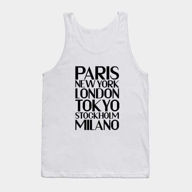 FAVE CITIES Tank Top by fernandaffp